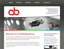 Tablet Screenshot of ab-engineering.co.uk